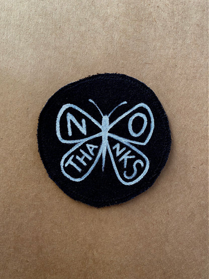 No Thanks - Handmade Patch