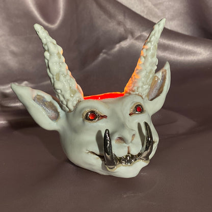 Frost Demon Candle Holder