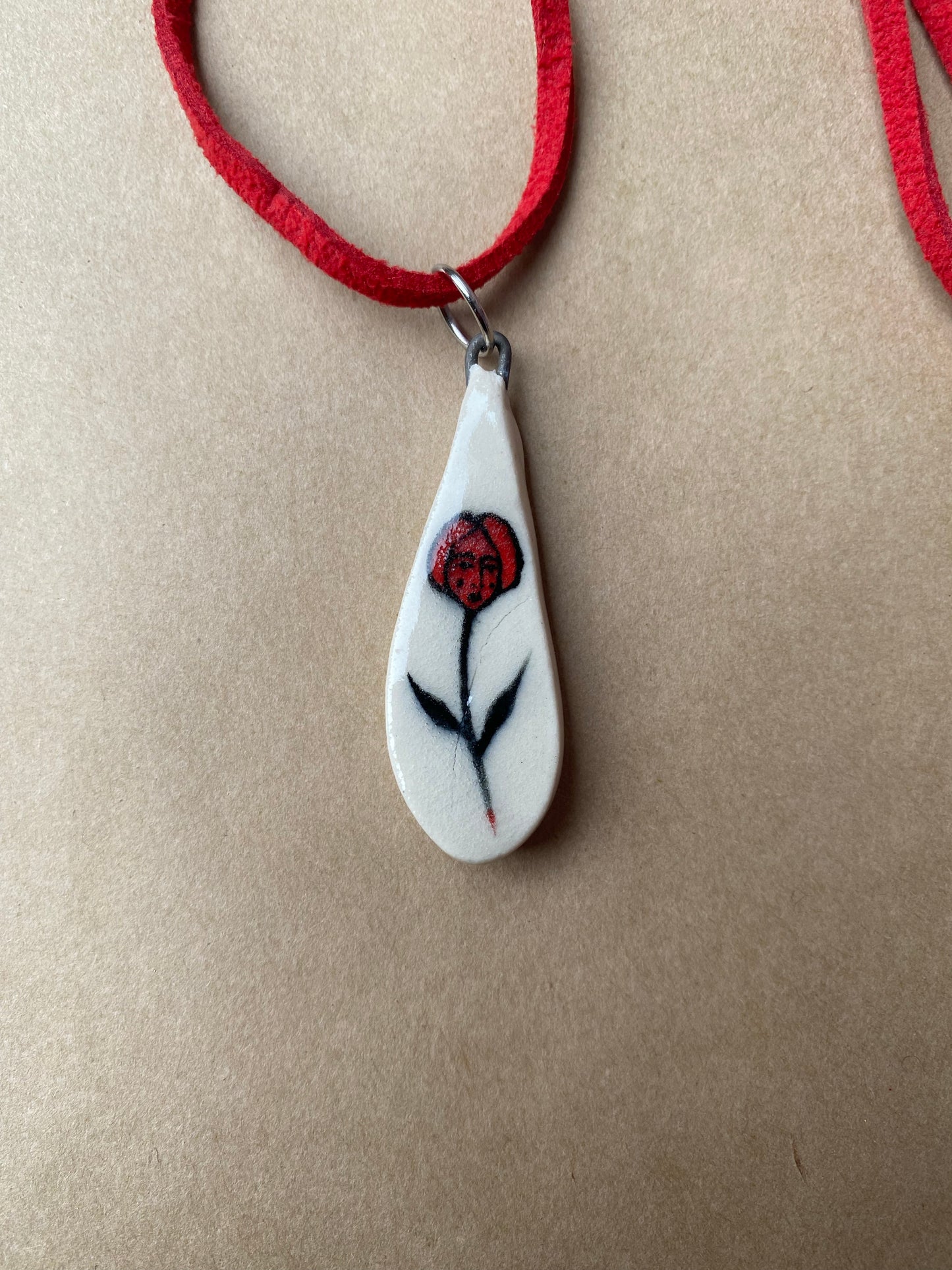 Flower Person - Charm necklace