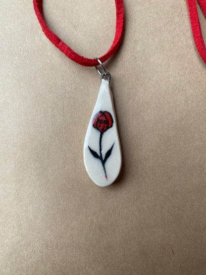 Flower Person - Charm necklace