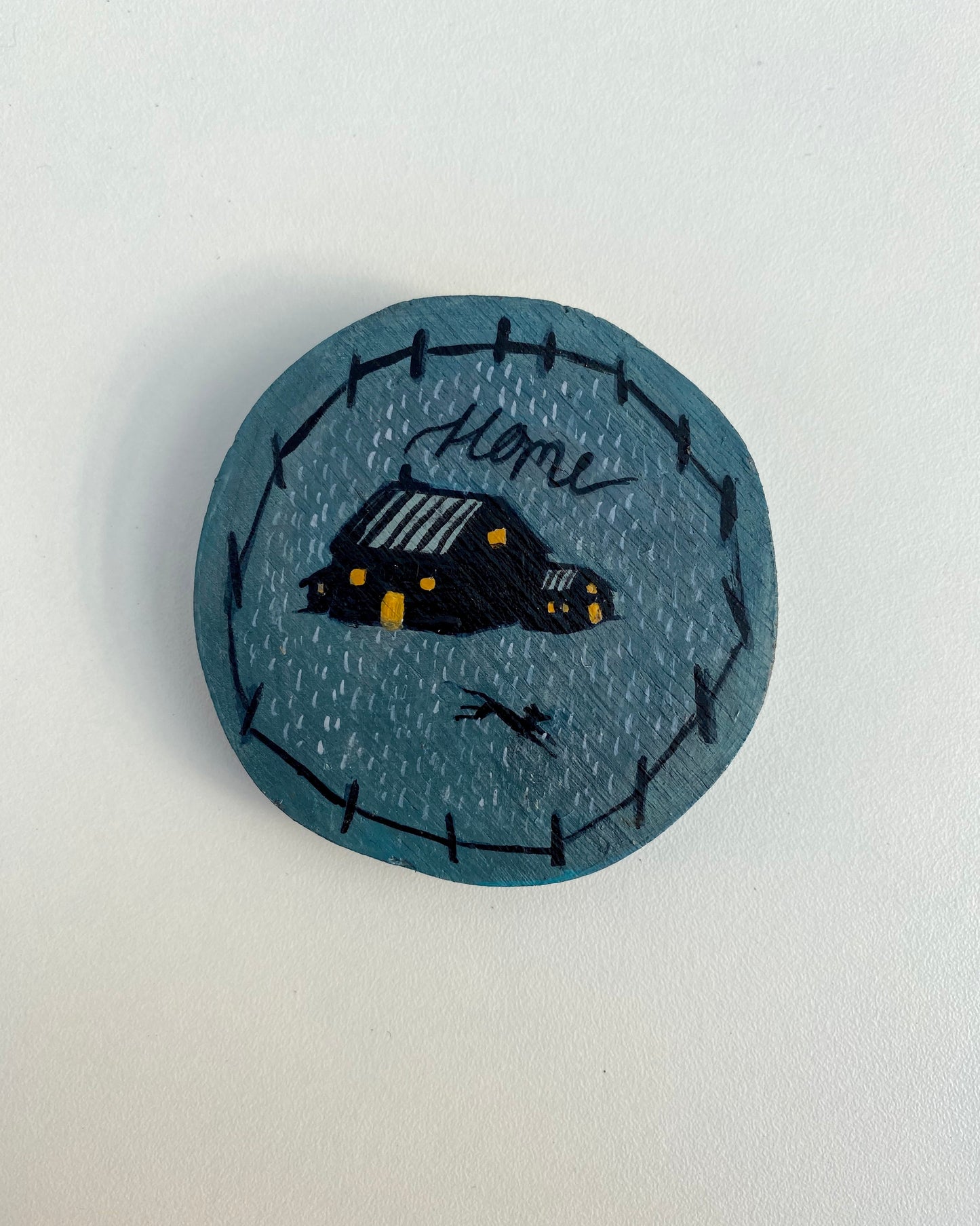 Home- Handmade wooden Pin