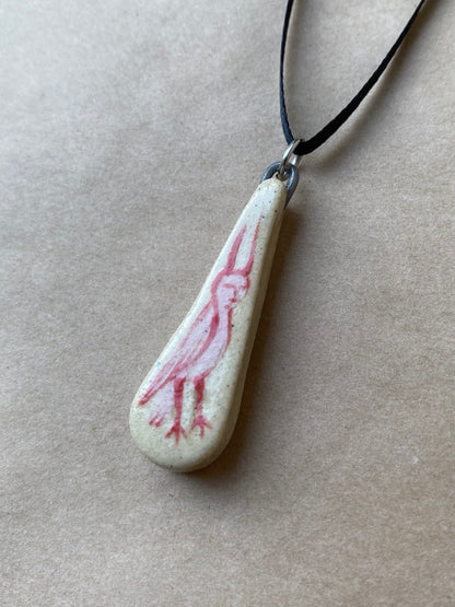 Red horned owl - Pendant