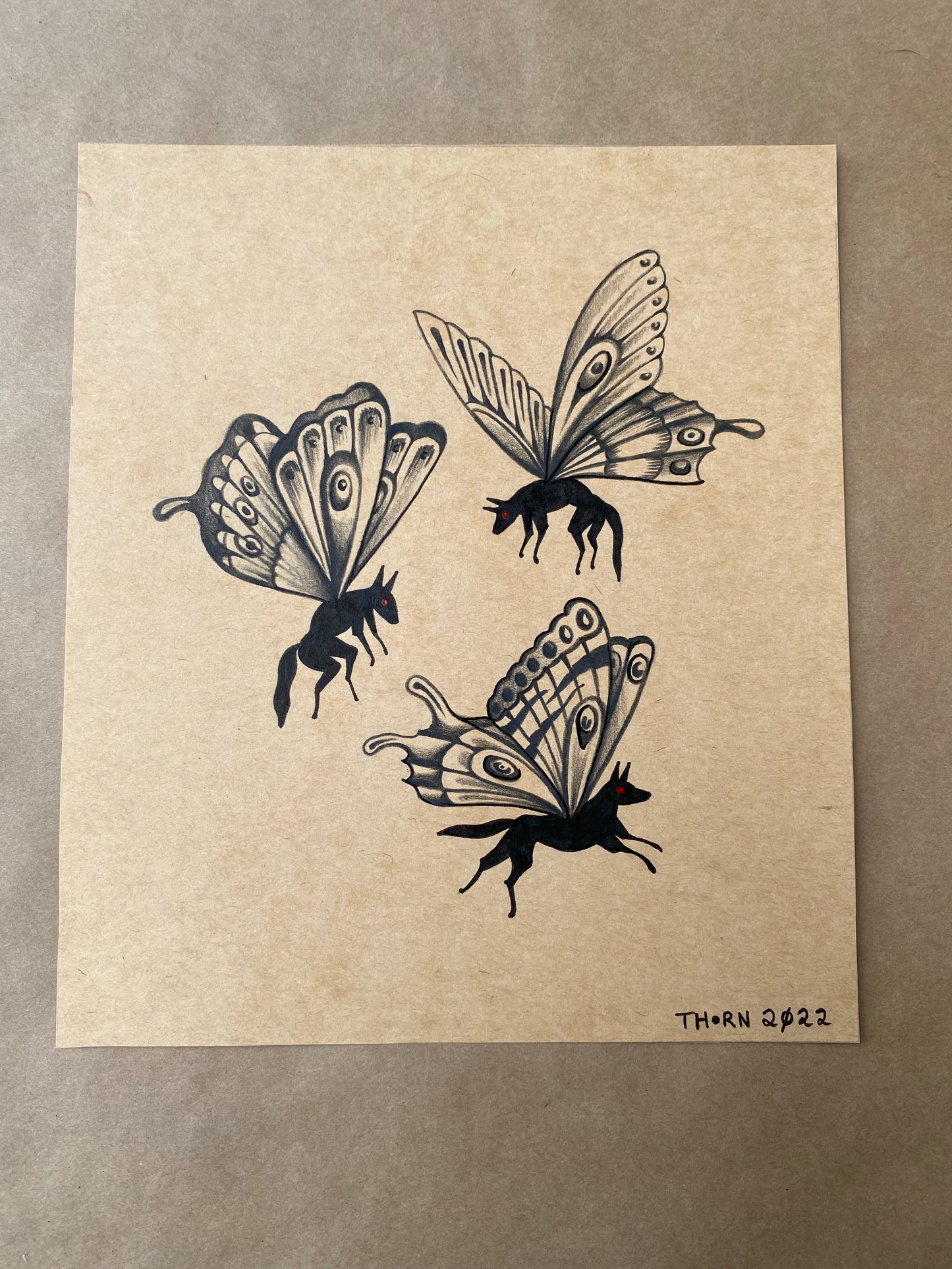 Winged Wolves - Original