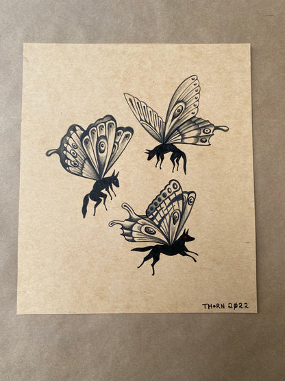 Winged Wolves - Original