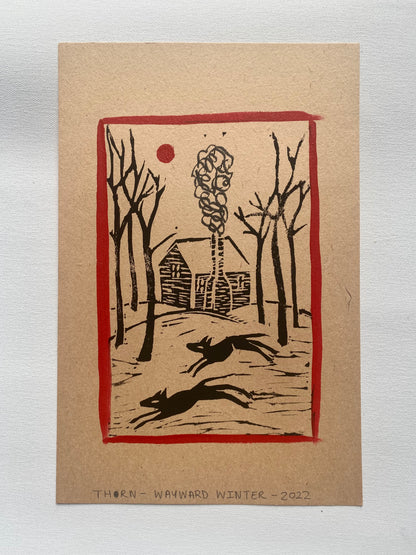 Wayward Winter - Woodcut
