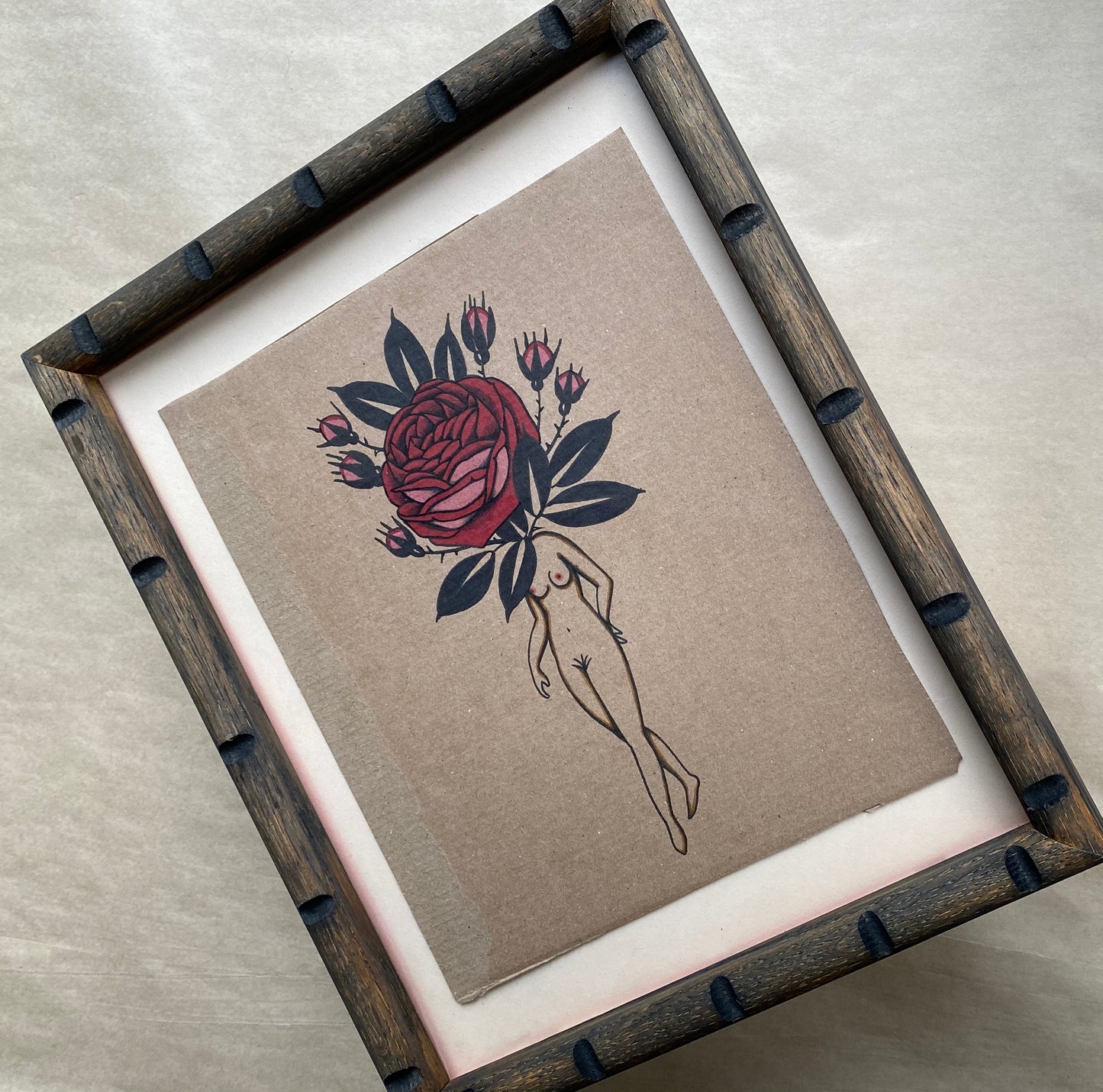 Rose Nymph  - Framed Original