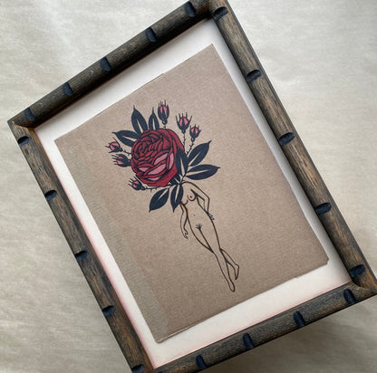 Rose Nymph  - Framed Original