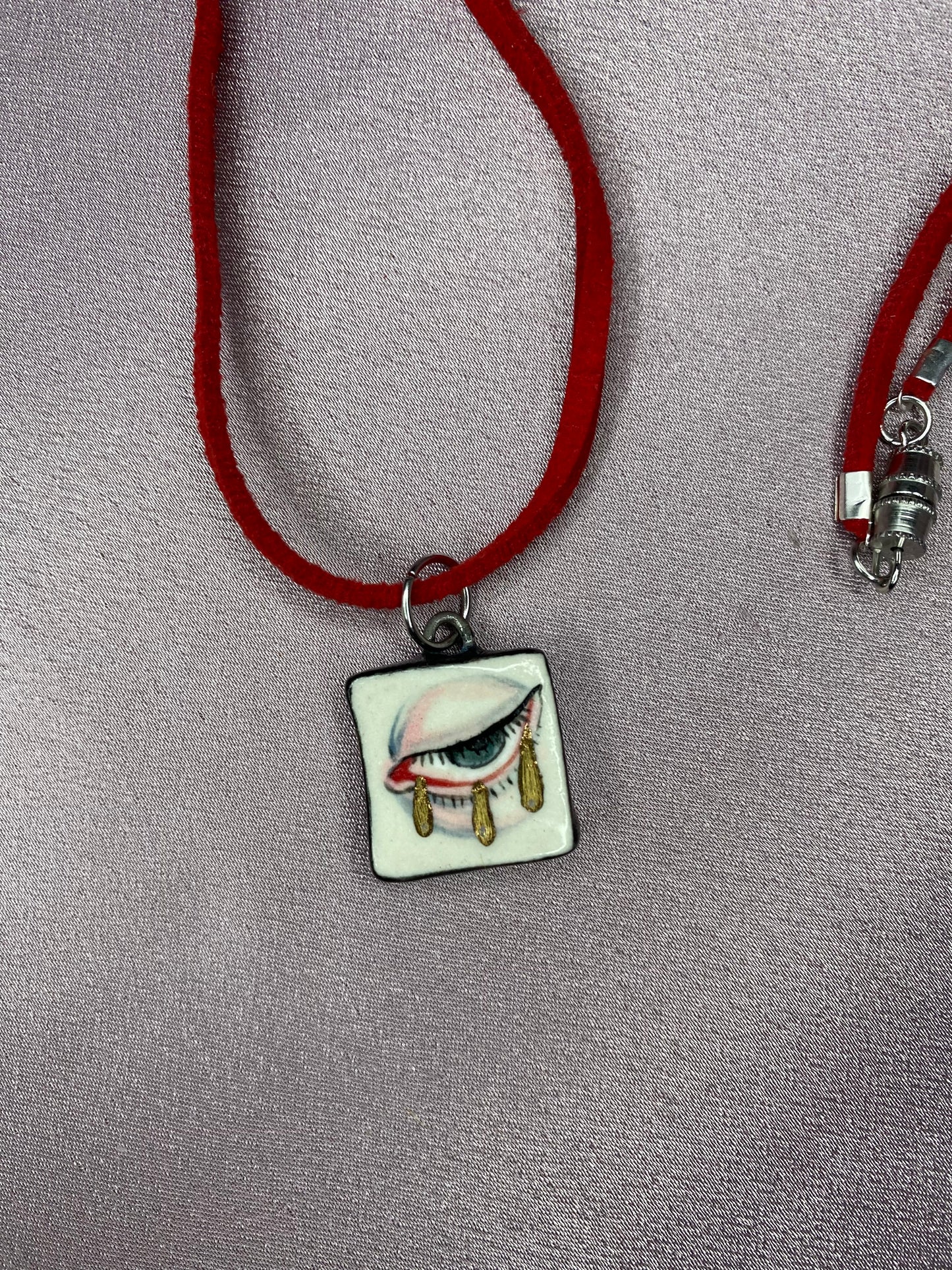 Golden Tears - Charm necklace