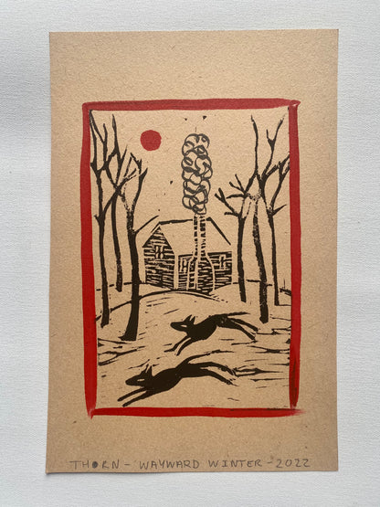 Wayward Winter - Woodcut
