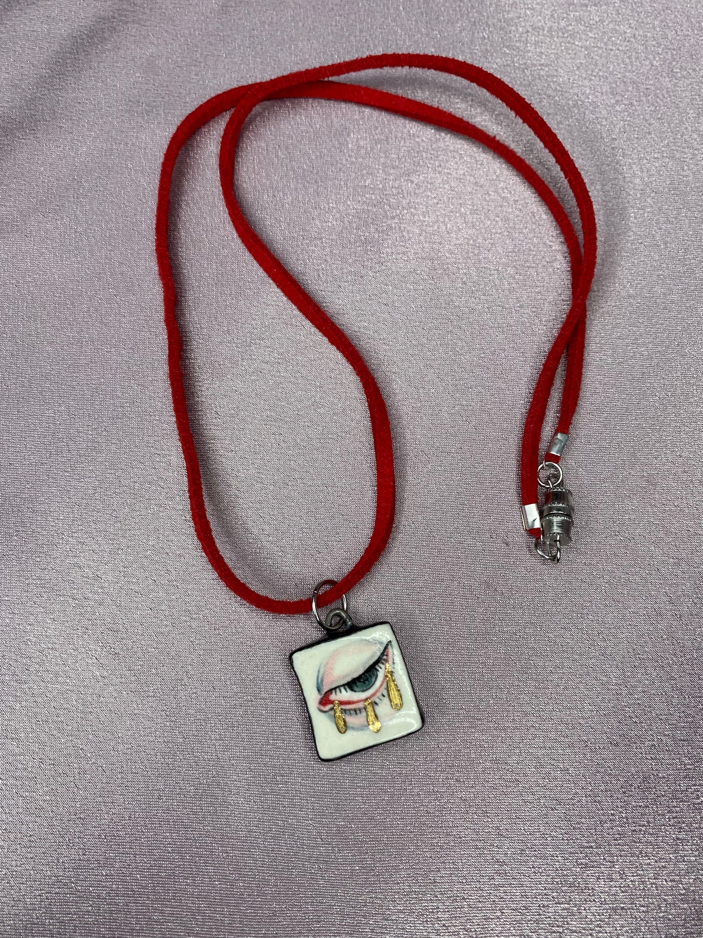Golden Tears - Charm necklace