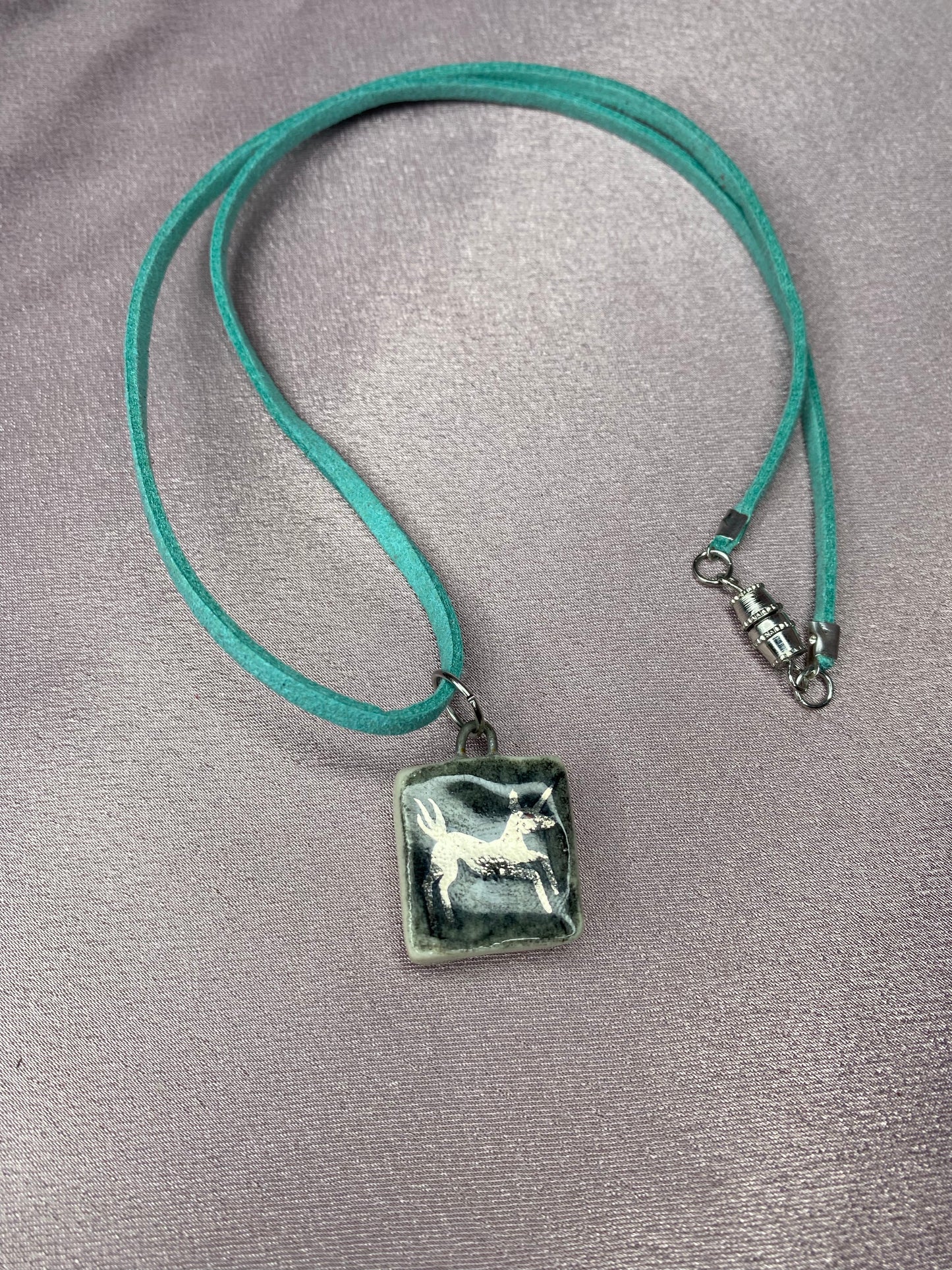 Silver Unicorn  - Charm necklace