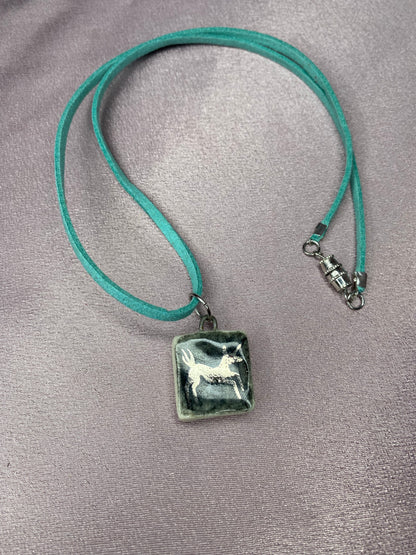Silver Unicorn  - Charm necklace