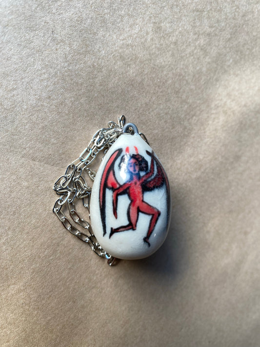 Fallen Angel Egg - Talisman Necklace
