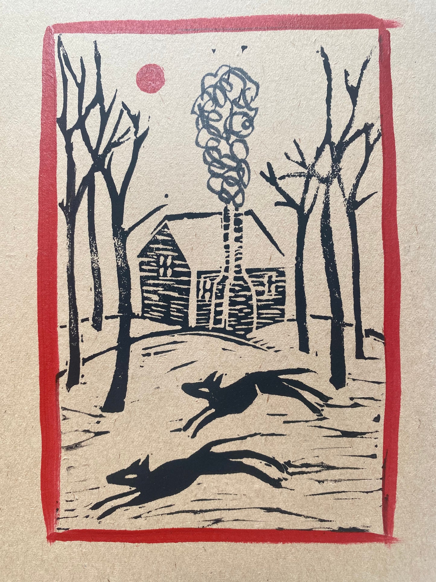 Wayward Winter - Woodcut