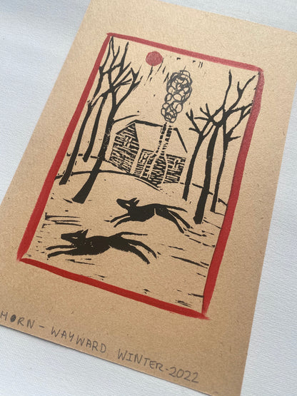 Wayward Winter - Woodcut